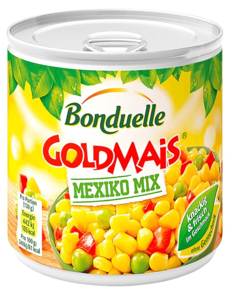 Bonduelle Mexico Mix warzywny z groszkiem, kukurydzą i Zdjęcie produktu 