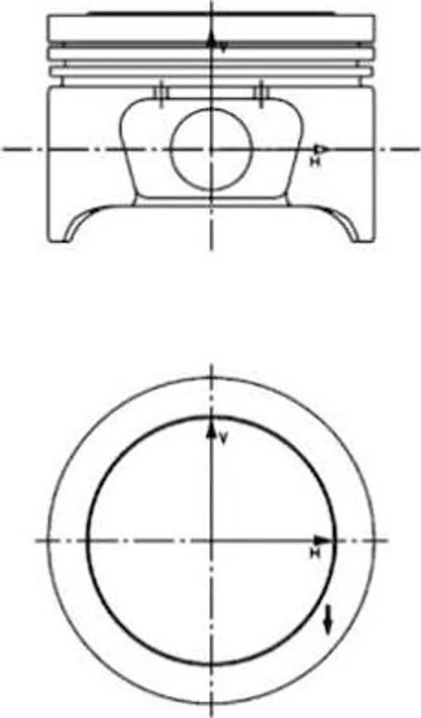 Piston KOLBENSCHMIDT 40161600 compatible avec Peugeot 206 307 et 308