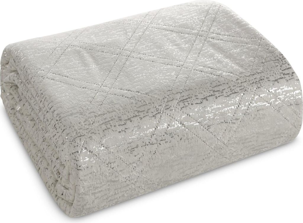 Eurofirany Tagesdecke 220x240 silber gesteppt Bettüberwurf Produktbild 