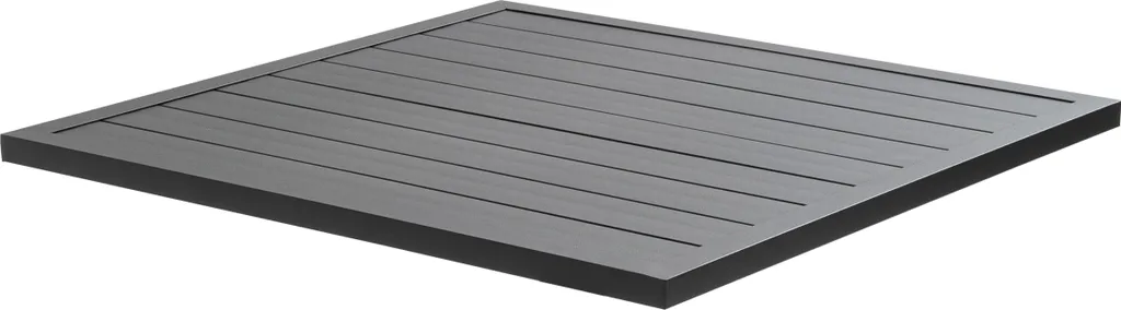 Plateau noir 60 cm en aluminium robuste Cardiff compatible Klipo