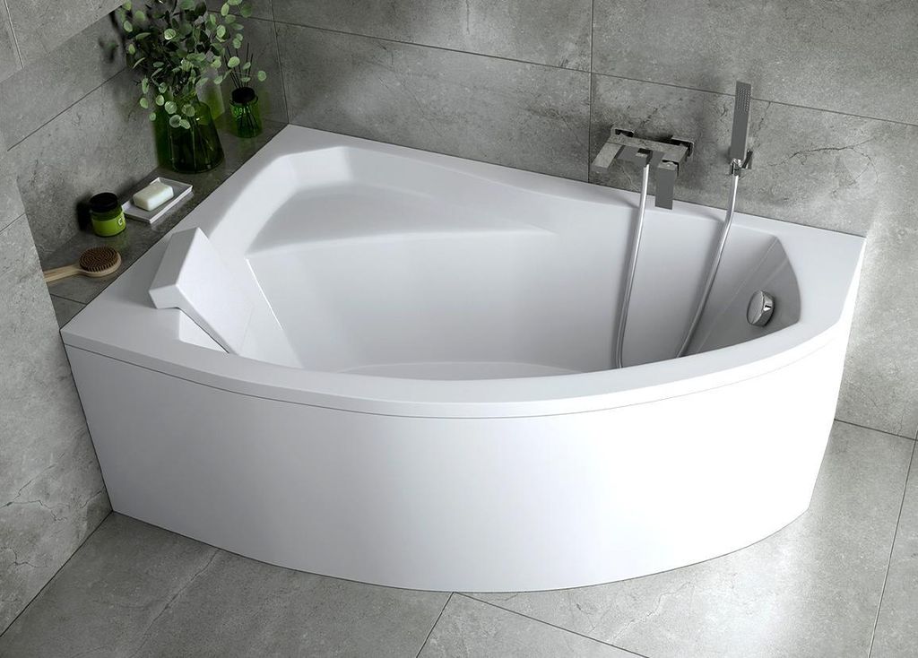 Baignoire asymétrique - 130 x 85 cm - Gauche - sans Image du produit 