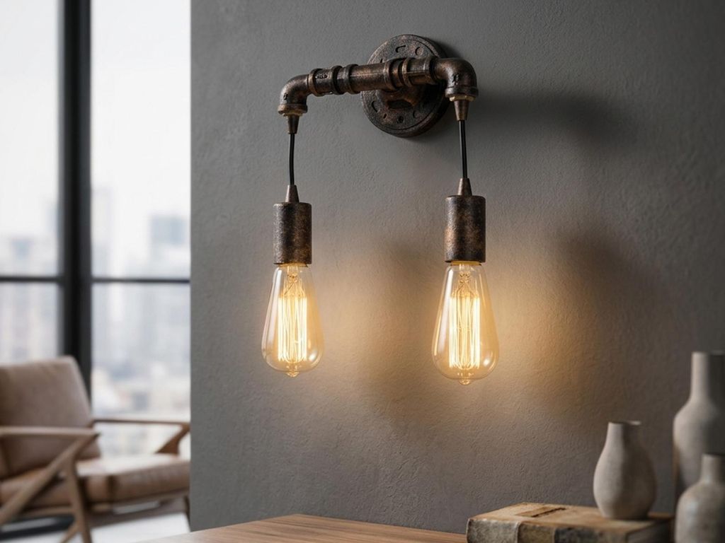 LUCE Design Armarcord Wandleuchte 2fach E27 Rostfarbig Antik