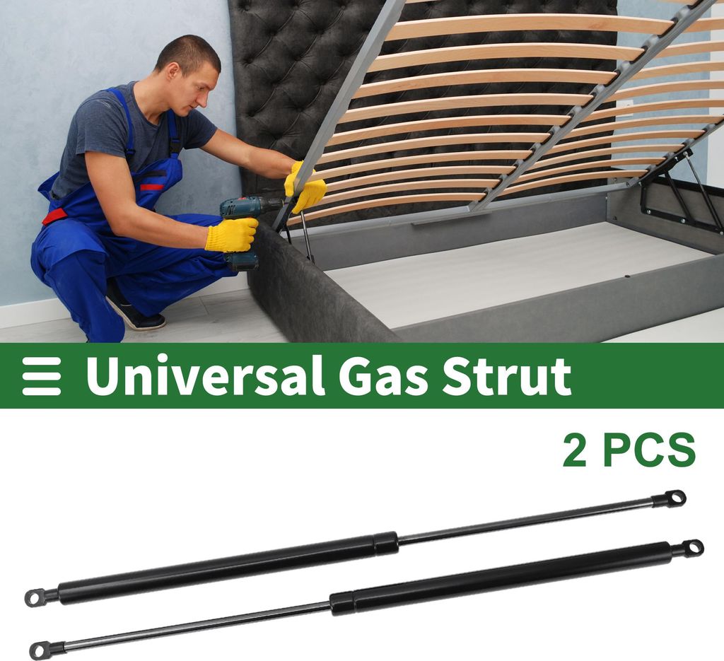 500mm/19.69" Gasdruckfedern 500N Gasfedern Schwarz Kohlenstoffstahl 2 Stücke Wohnmobil Auto Werkzeugkasten Deckel Aufbewahrungsbox Abdeckung Schra...