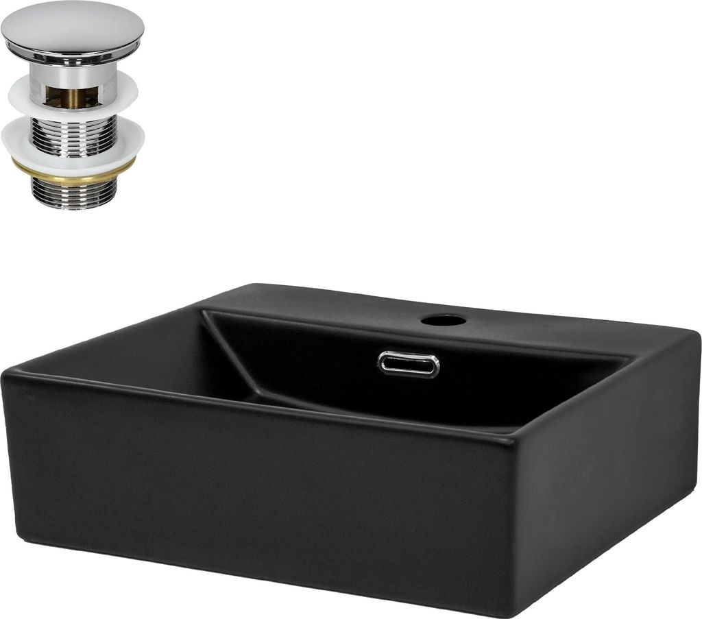 Lavabo LuxeBath Lavabo da appoggio Square, 41,5x36x13 cm, Immagine del prodotto 