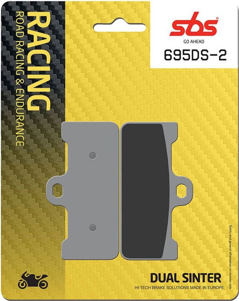 Bremsbelag SBS 695DS-2 (Satz pro Scheibe) Road Racing Endurance (weicher Biss)
