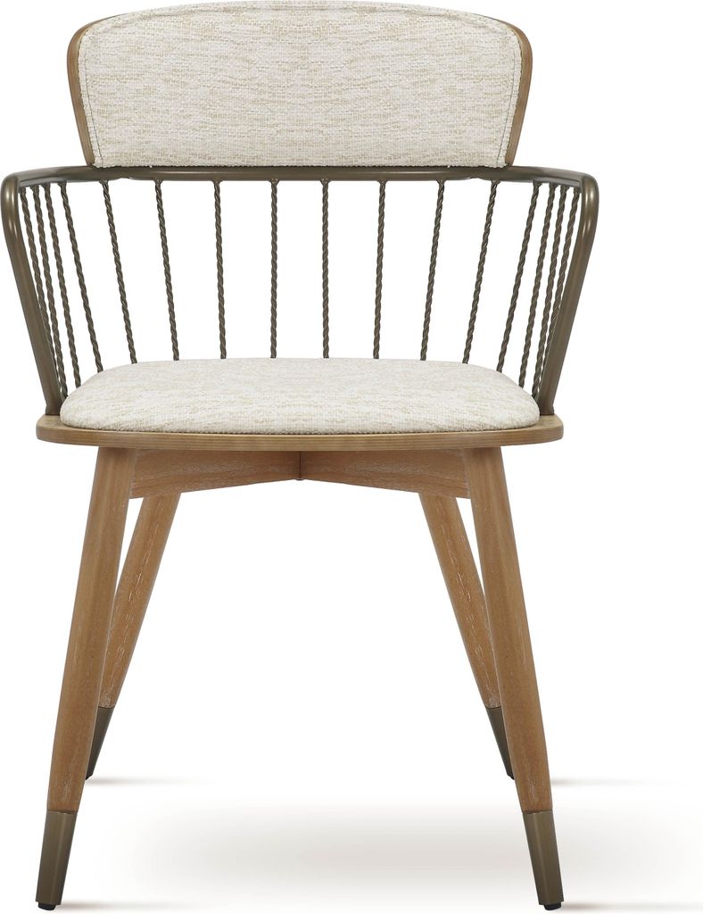 MASSIVMOEBEL24 Polsterstuhl Buche 55x55x79 beige ALESSIA #01