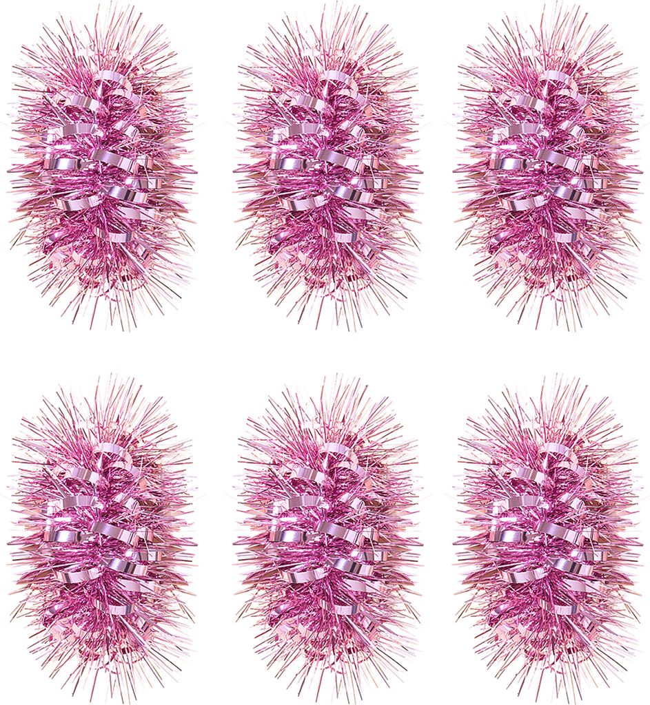 6 Stück Cheerleading-Pompons, elastisches Armband, Pferdeschwanzhalter, Haarseile, Party-Kostüm, Geschenke, Großpackung für Teamfeier, Volleyba...