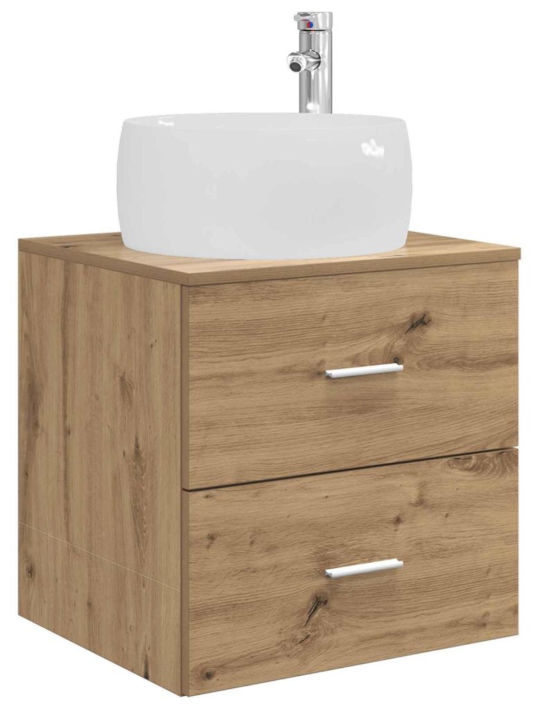 Wandmontierte Waschtisch Artisan-Eiche 49,5 x 44,5 x 66 cm