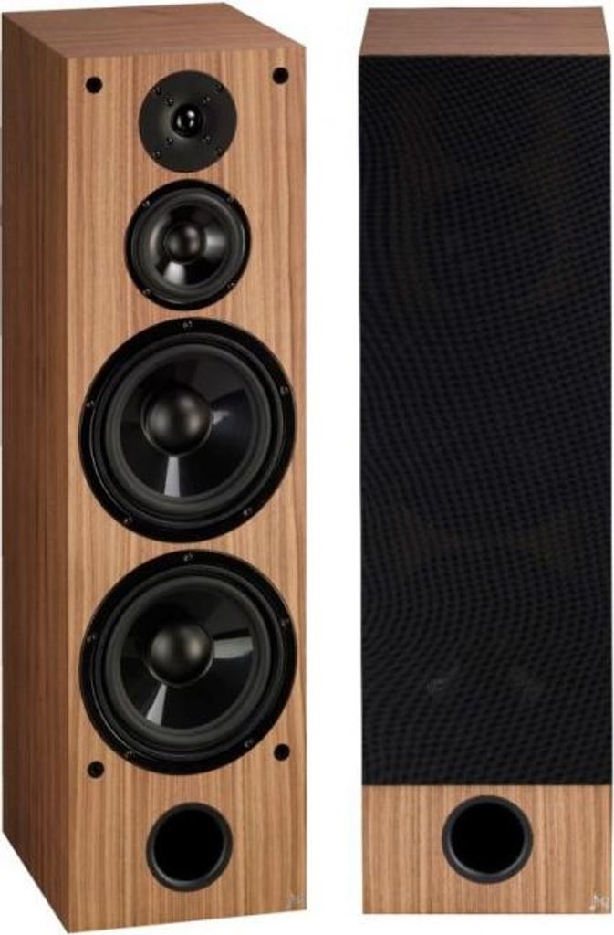 Acoustique Quality WEGA 55 - Standlautsprecher, Dreiwege-Lautsprecherset mit einer Leistung von 250W / NUSSBAUM