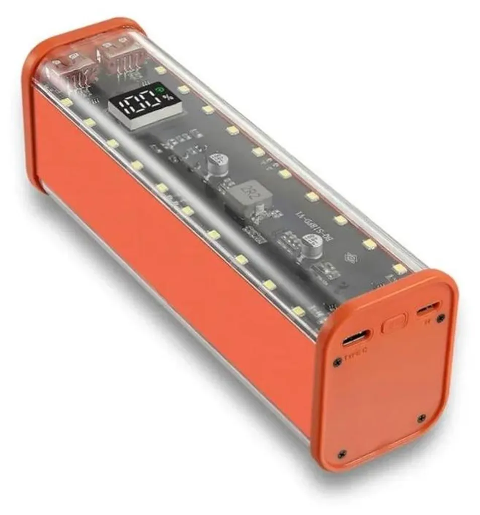 Support de batterie transparent double USB modèle B pour montage DIY - 2