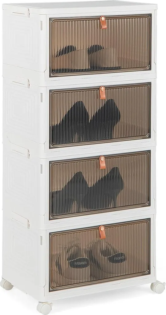 Solution gain de place : Boîtes de rangement empilables anti-poussière
