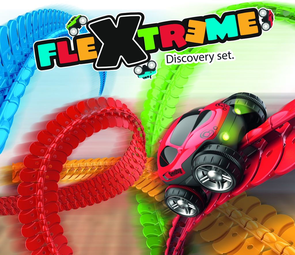 Smoby FleXtreme Starter-Set Autorennbahn - 184 bunte Produktbild 13