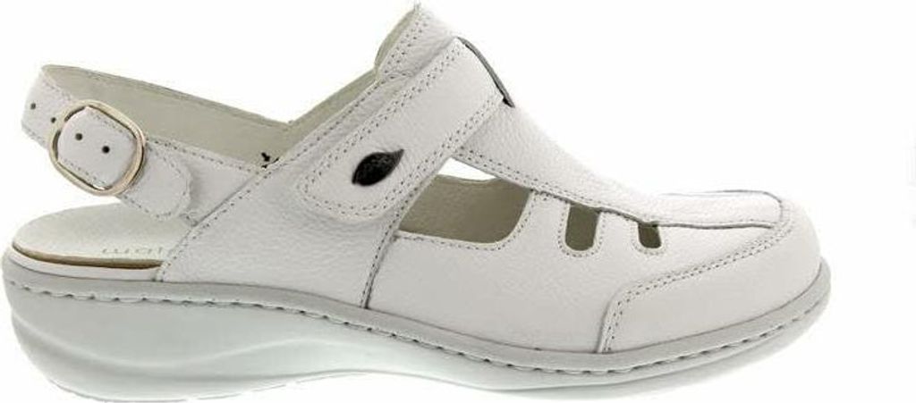 Waldläufer Heria, Clog, Pigalle (Glattleder), weiss, Klettverschluss, Weite H 408704-172-150 37