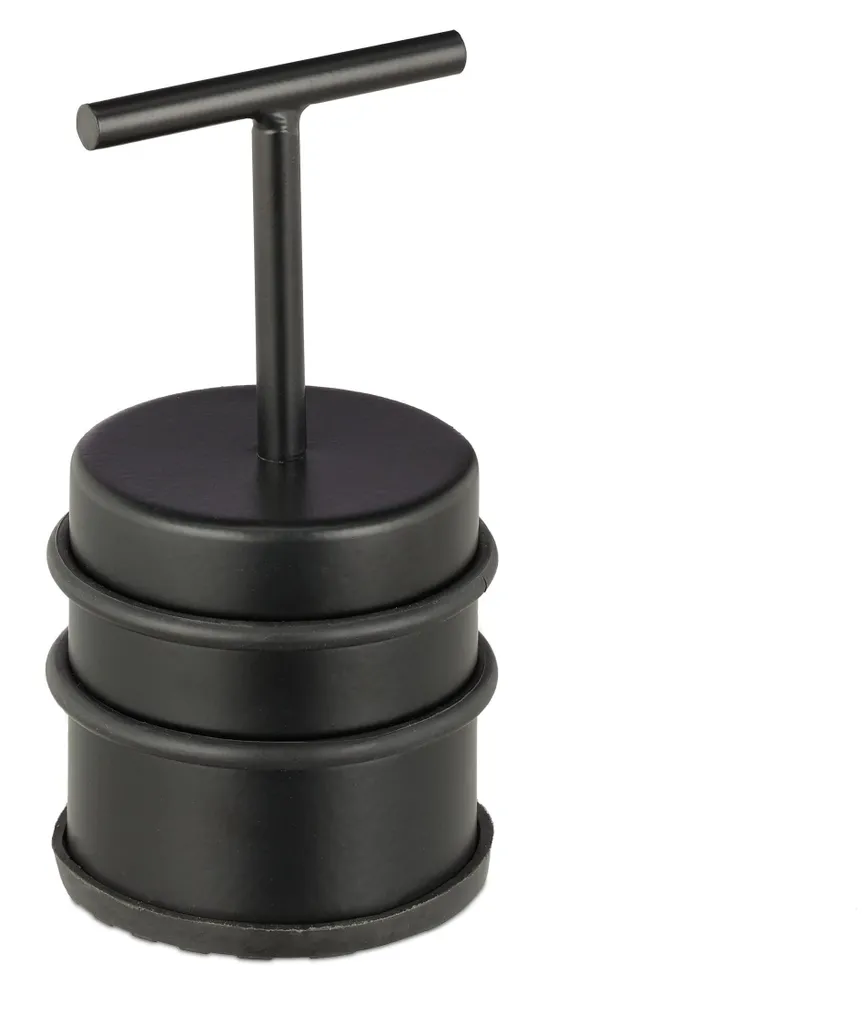 Butée de porte anti-choc noire avec poignée, protection murs et sols