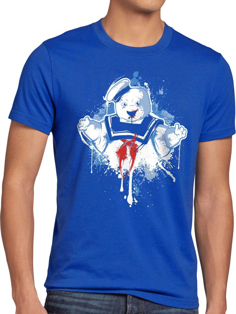 style3 Stay Puft Marshmallow Mann T-Shirt Herren geisterjäger schaumzucker