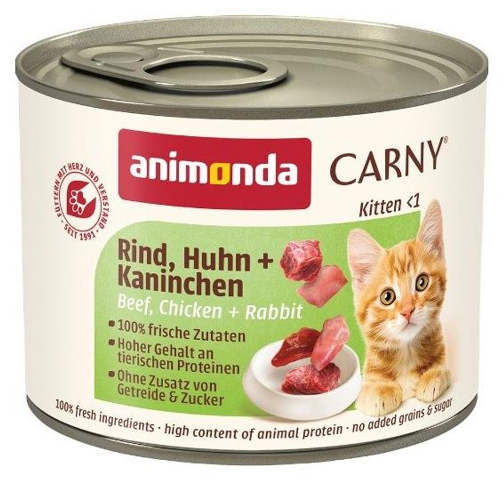 animonda Carny BEEF  CHICKEN + RABBIT 200 g Produktbild 