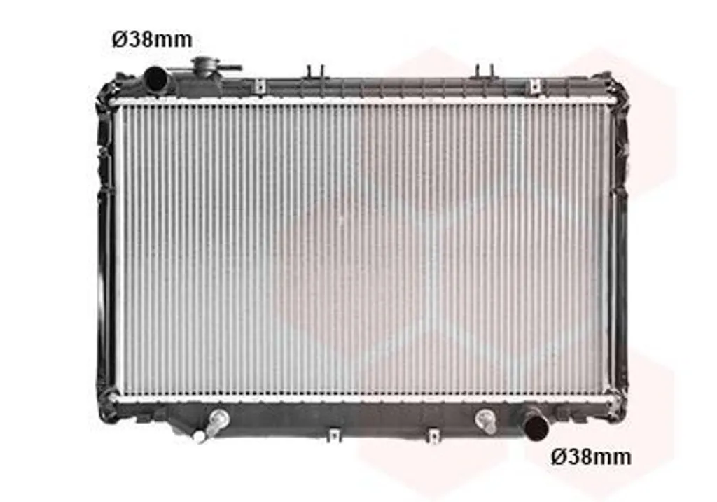 Radiateur de refroidissement moteur Van Wezel Toyota Land Série 90 95