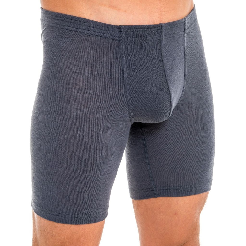 HERMKO 63955 2er Pack Herren Longpant als Funktionsunterwäsche, Größe:D 12 = EU 6XL, Farbe:graphit