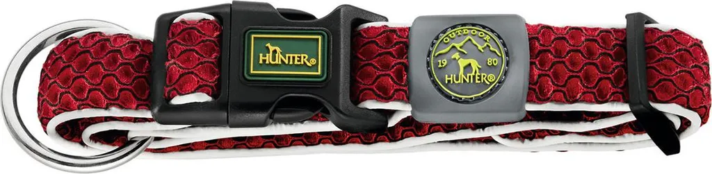 Collier de dressage Hunter Hilo Vario rouge 40-60cm pour balade et sport