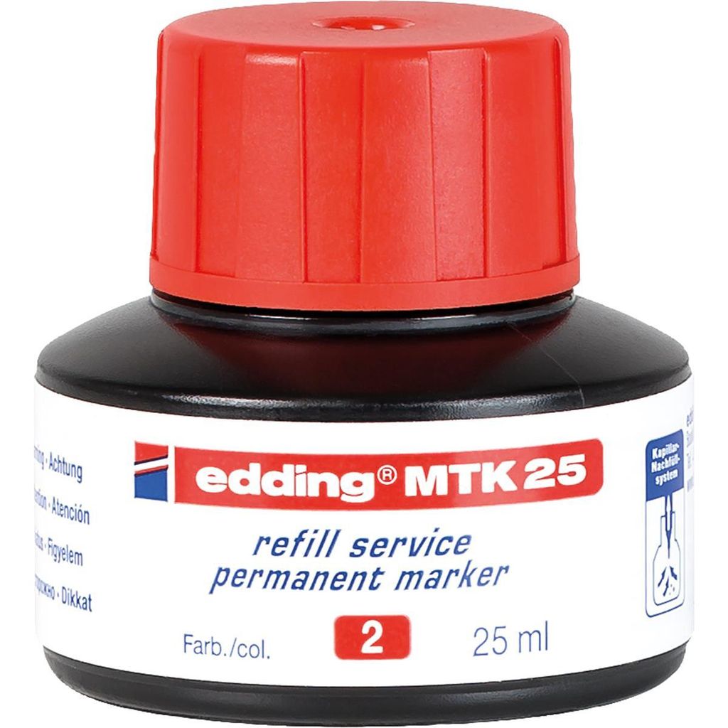 edding MTK 25 pennarello permanente refill inchiostro rosso Immagine del prodotto 