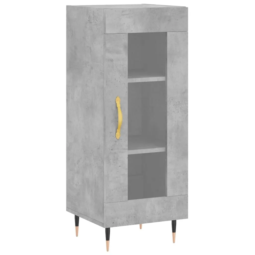 Mobiletto Grigio Cemento vidaXL 34x34x90 cm | Design Scandinavo-Urban - 2