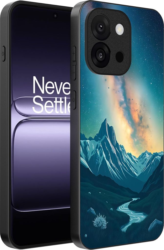 Smartphonica Telefon Fall geeignet für OnePlus 13T mit Sternenhimmel Impressum - TPU Backcover Fall mit Raum und Milkyway Design