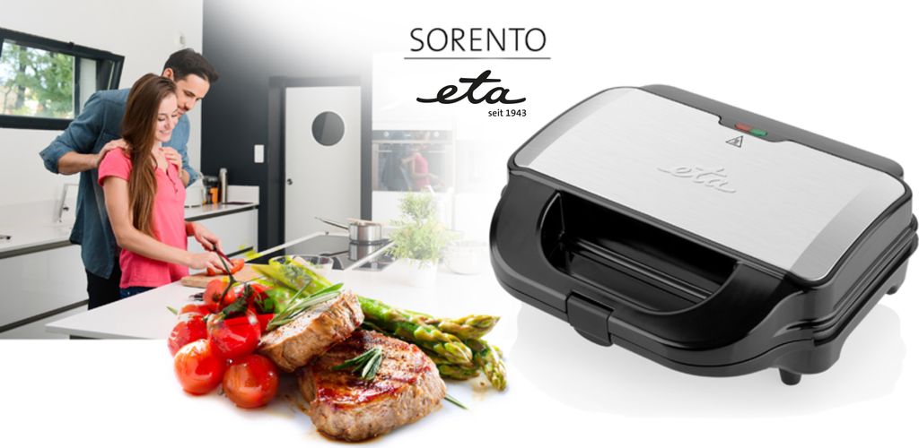 ETA SORENTO Sandwichmaker ETA315190010, 900 W, 4 Produktbild