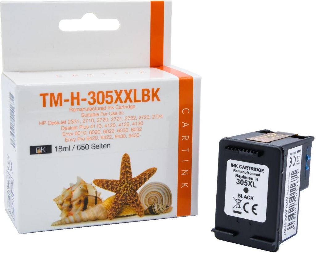 HP 305 schwarz XXL Refill Tinte Black für HP / 3YM62A / Ca. 650 Seiten / 170% mehr Inhalt