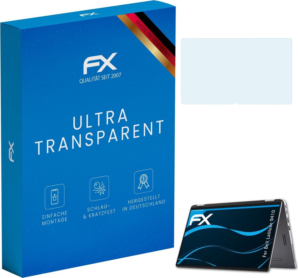 atFoliX FX-Clear 2x Schutzfolie kompatibel mit Dell Latitude 9410 Displayschutzfolie