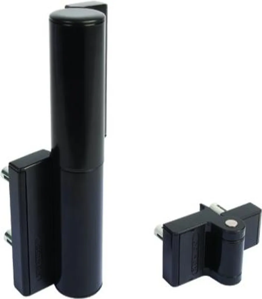 Charnière Locinox Tiger avec ferme-porte réglable 180° pour portail noir