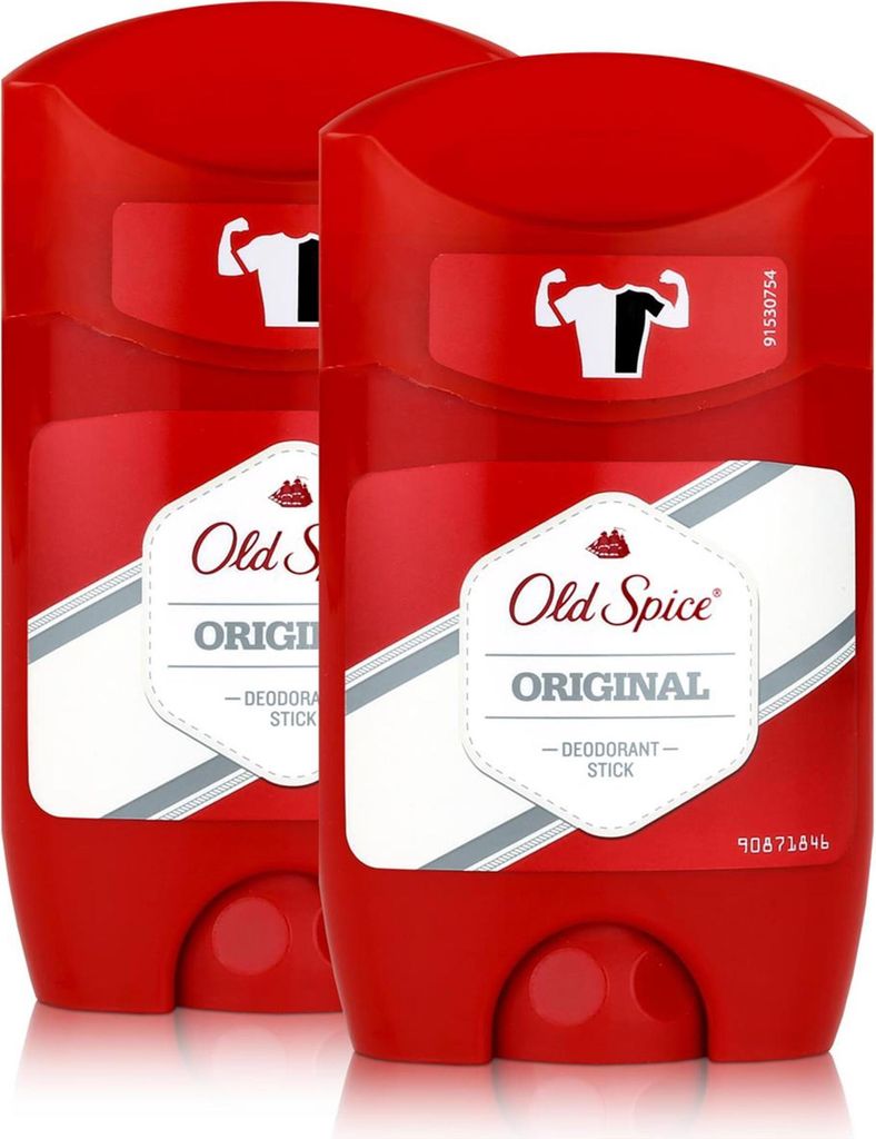 Old Spice Deo Stick Original 50ml - Hält den ganzen Tag (2er Pack)