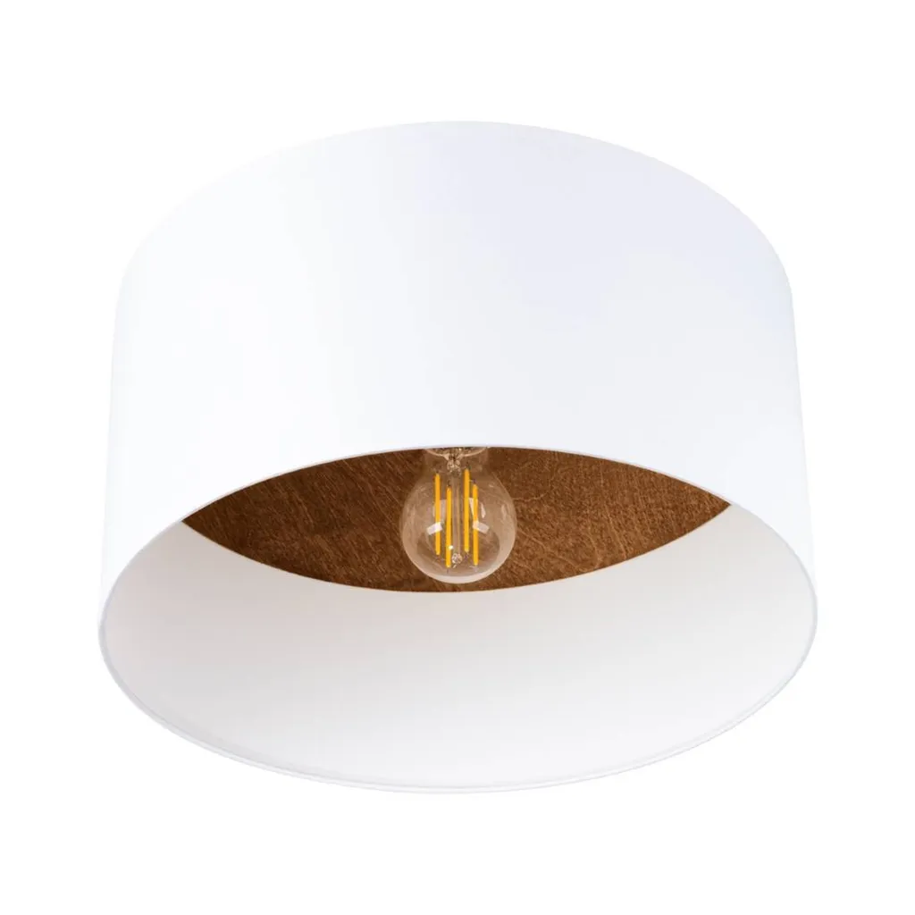 Plafoniera Moderna TELESTO 35cm Bianco/Marrone | Design Sollux