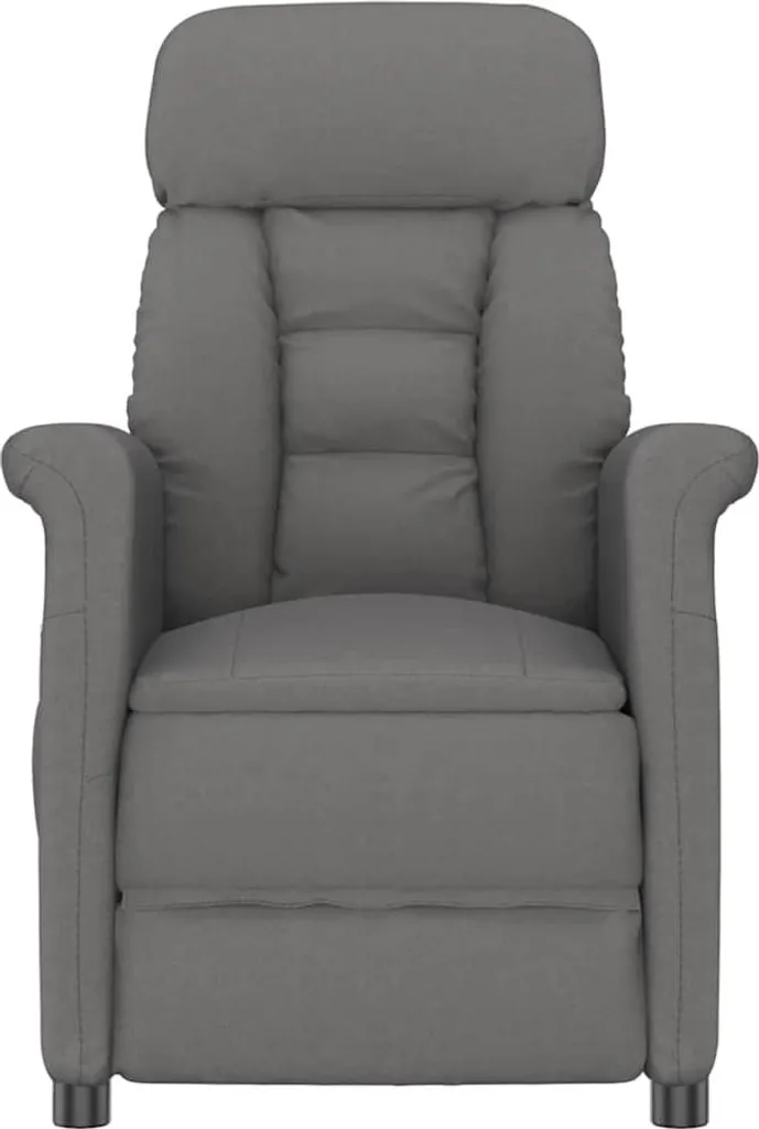 Fauteuil vidaXL en microfibre gris foncé - Siège design élégant 70x75 cm