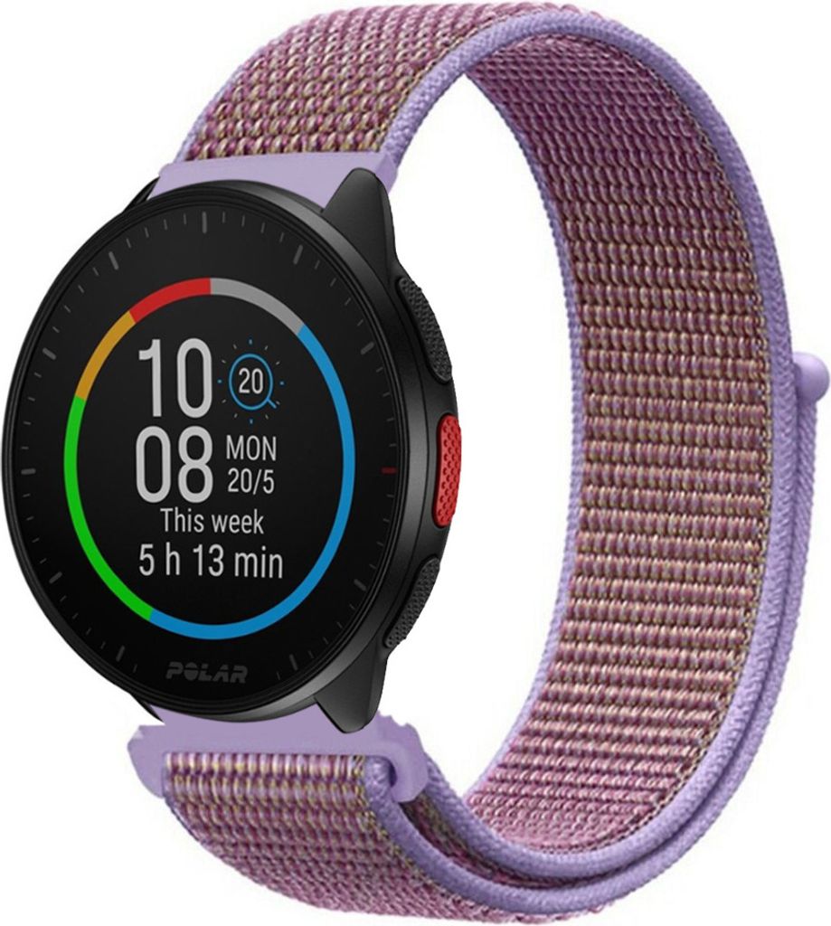 Strap-it Polar Pacer Nylonarmband (Lila) Produktbild 