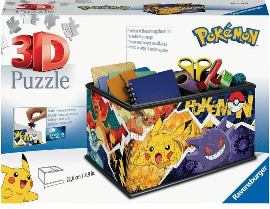 Puzzle 3D Pokémon Ravensburger - Sphère Captivante avec Socle Inclus