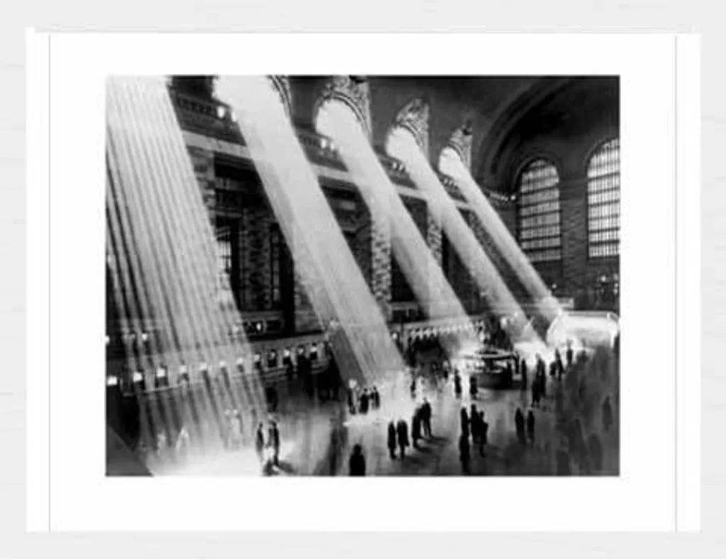 Cadre interchangeable Shinsuke® blanc avec poster Grand Central New York