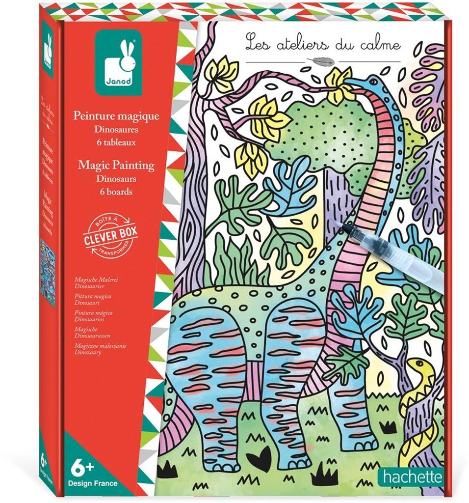 Janod Atelier - Magisches Malen Dinosaurier Bastelset für Produktbild 
