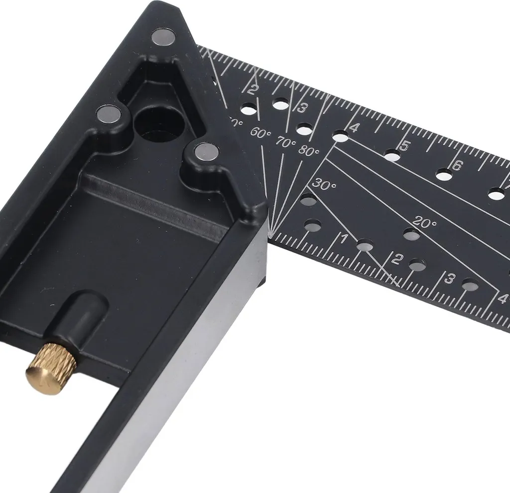 Outil de traçage bois : règle angles multiples 40 cm pour menuiserie - 15
