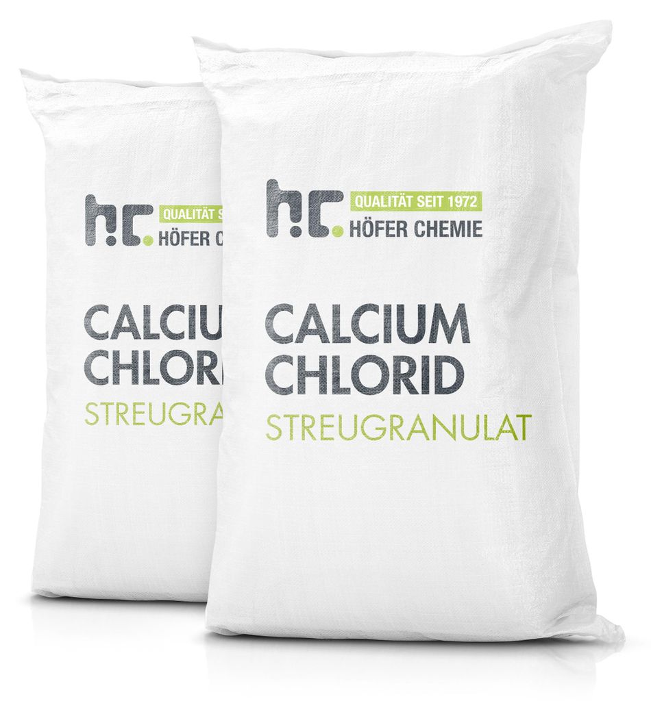 2x 25 kg Calciumchlorid Streugranulat & Entfeuchtergranulat Produktbild 