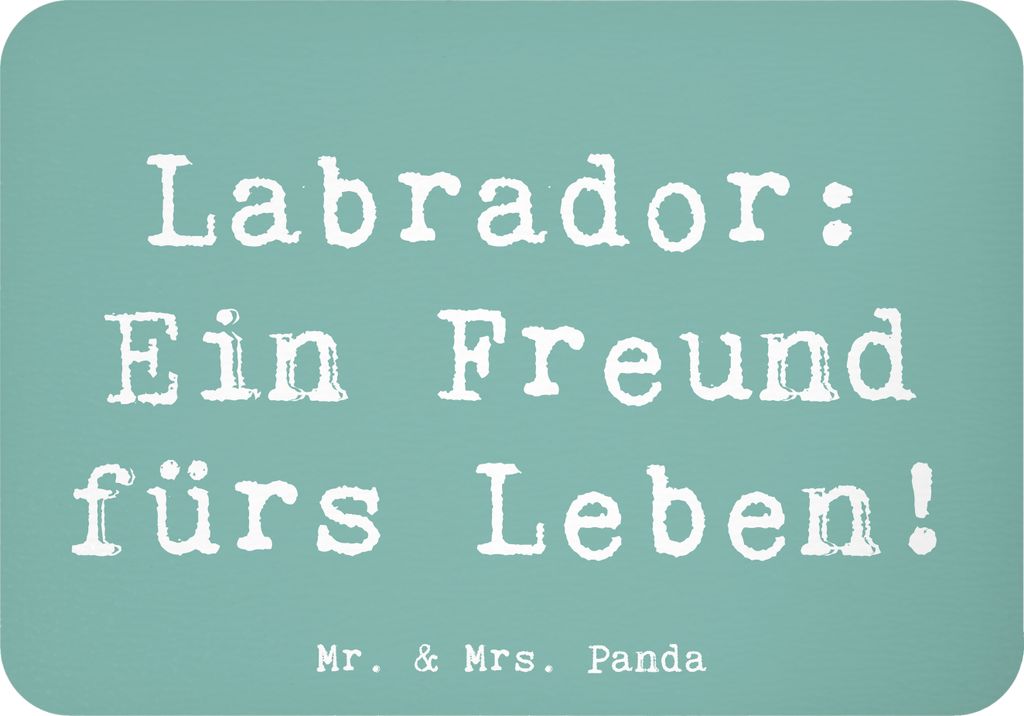 Mr. & Mrs. Panda Kühlschrankmagnet Spruch Labrador Freund - Meeresbrise - Geschenk, haftmagnet, Begleiter, Therapiehund, Hund, Wasserliebhaber, Hu...