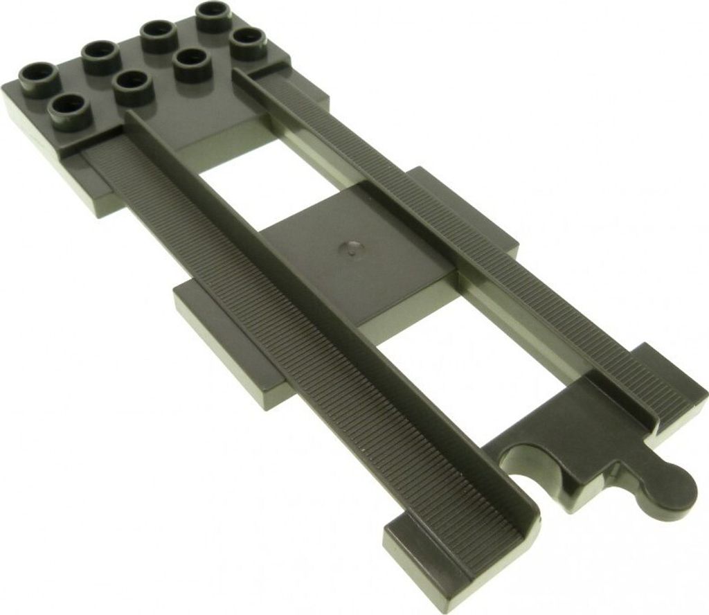 1x Lego Duplo End Schiene 2x4 alt-dunkel grau Abstellgleis Produktbild 