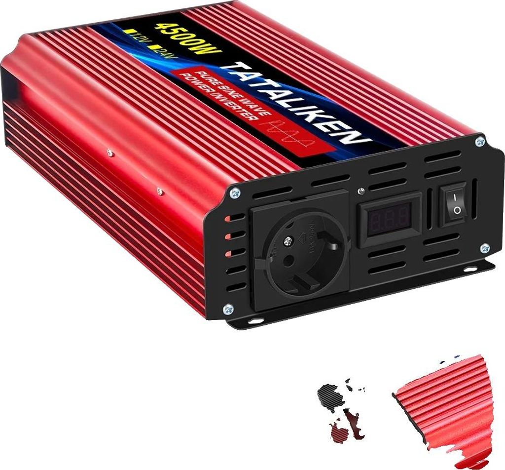 Wechselrichter, 220V Ausgang, LCD-Display, 4500W EU, Europa-e, 12V 50HZ-e, 220V-e