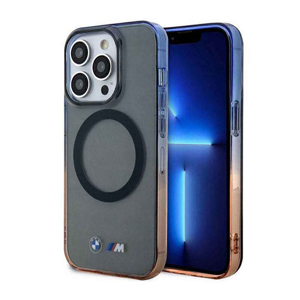 BMW Gradient Bumper MagSafe - iPhone 14 Pro Max Hlle (Grau)