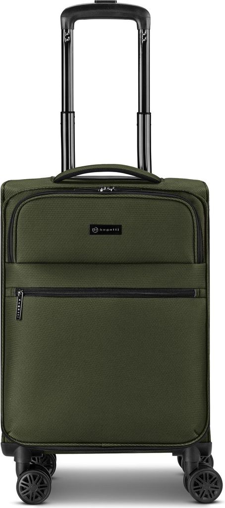 Bugatti Valencia Soft 4 Rollen Kabinentrolley S 55 cm mit Dehnfalte