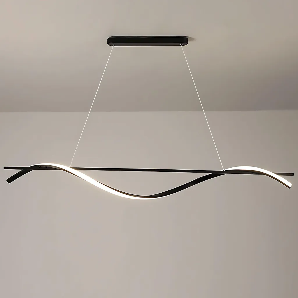 Suspension pour Table à Manger 120cm Noire Toolight - Idéal Cuisine Loft