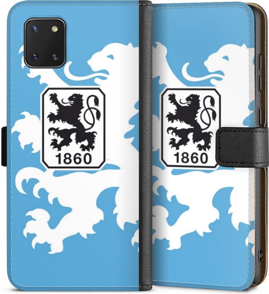 DeinDesign Klapphülle für Samsung Galaxy Note 10 lite Handytasche Lederhülle Tasche Offizielles Lizenzprodukt TSV 1860 München Wappen