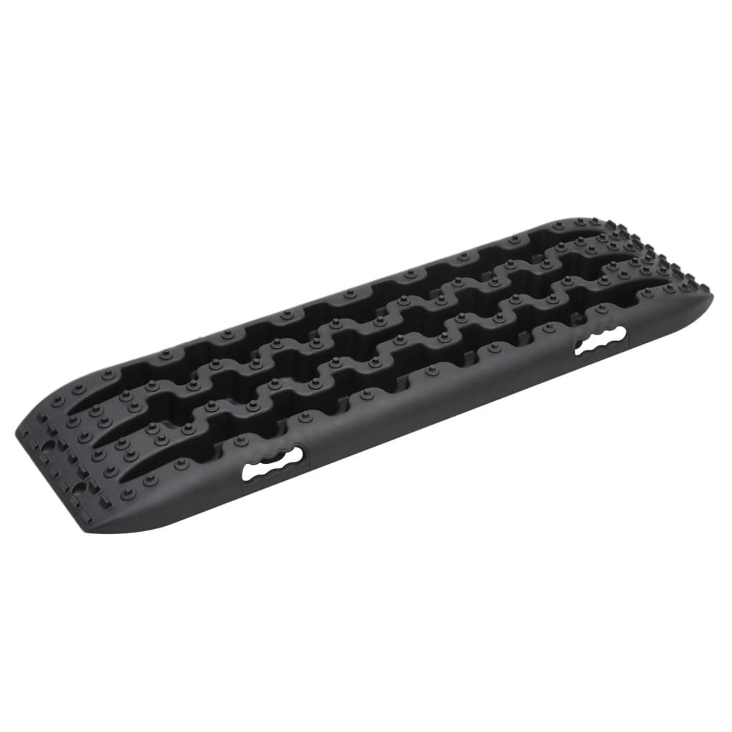 vidaXL Traktionsmatten 2 Stk. Schwarz 106x30,5x7 cm Nylon Produktbild 