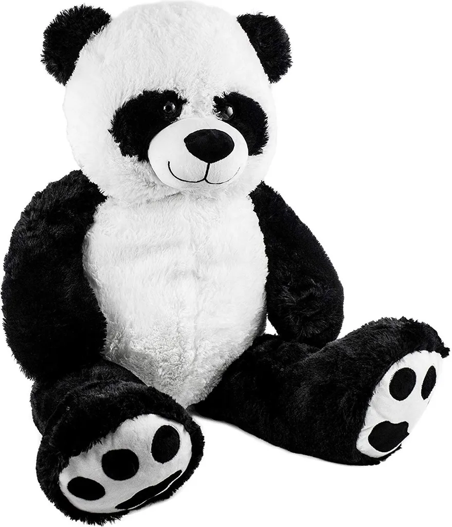 Peluche panda géant BRUBAKER 100 cm pour décorer une chambre de bébé