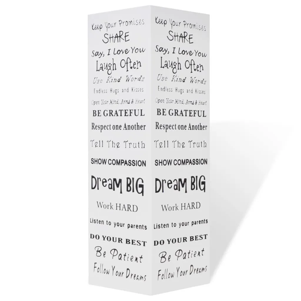 Porte-parapluie vidaXL blanc fini les sols mouillés acier carré 48,5cm