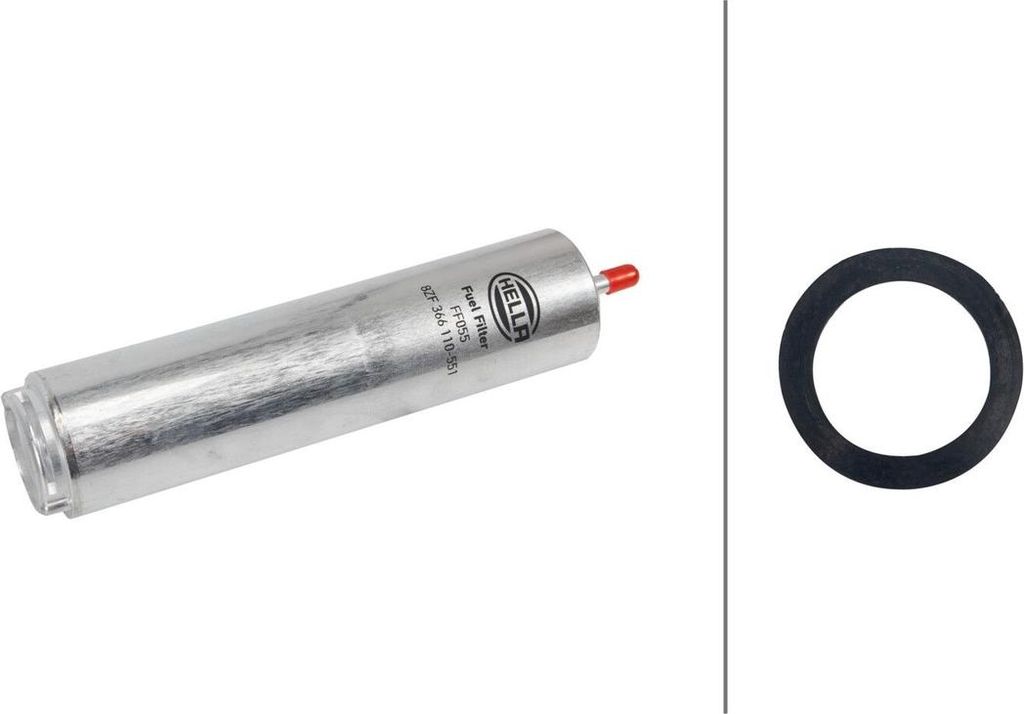 Kraftstofffilter Leitungsfilter Ø 55 mm HELLA passend für u.a. BMW 1er